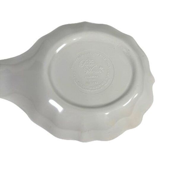 Vintage The Pioneer Women Spoon Rest Red Poppies Floral Pattern Melamine 8.75" - Picture 11 of 11